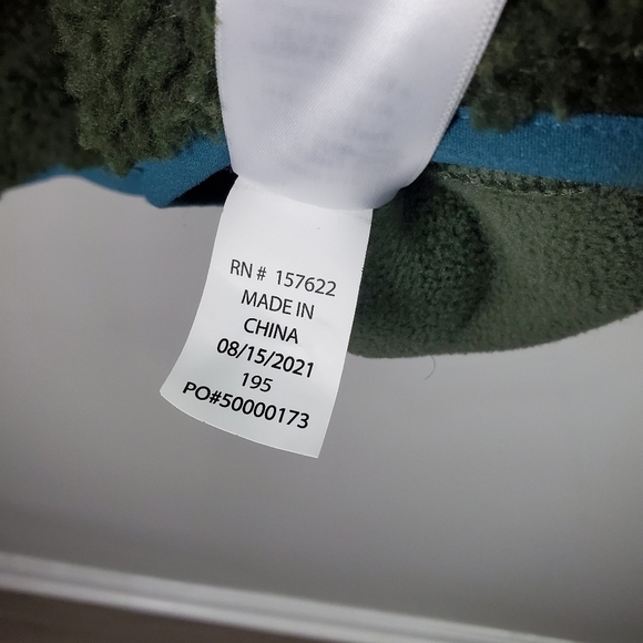 Eddie Bauer Green Sherpa Zip Jacket Men XL - Picture 10 of 11